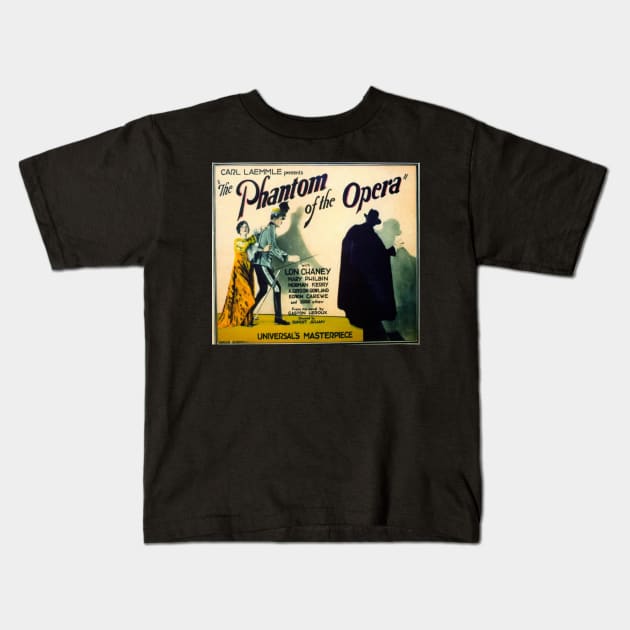 Phantom of the opera Kids T-Shirt by mowpiper33